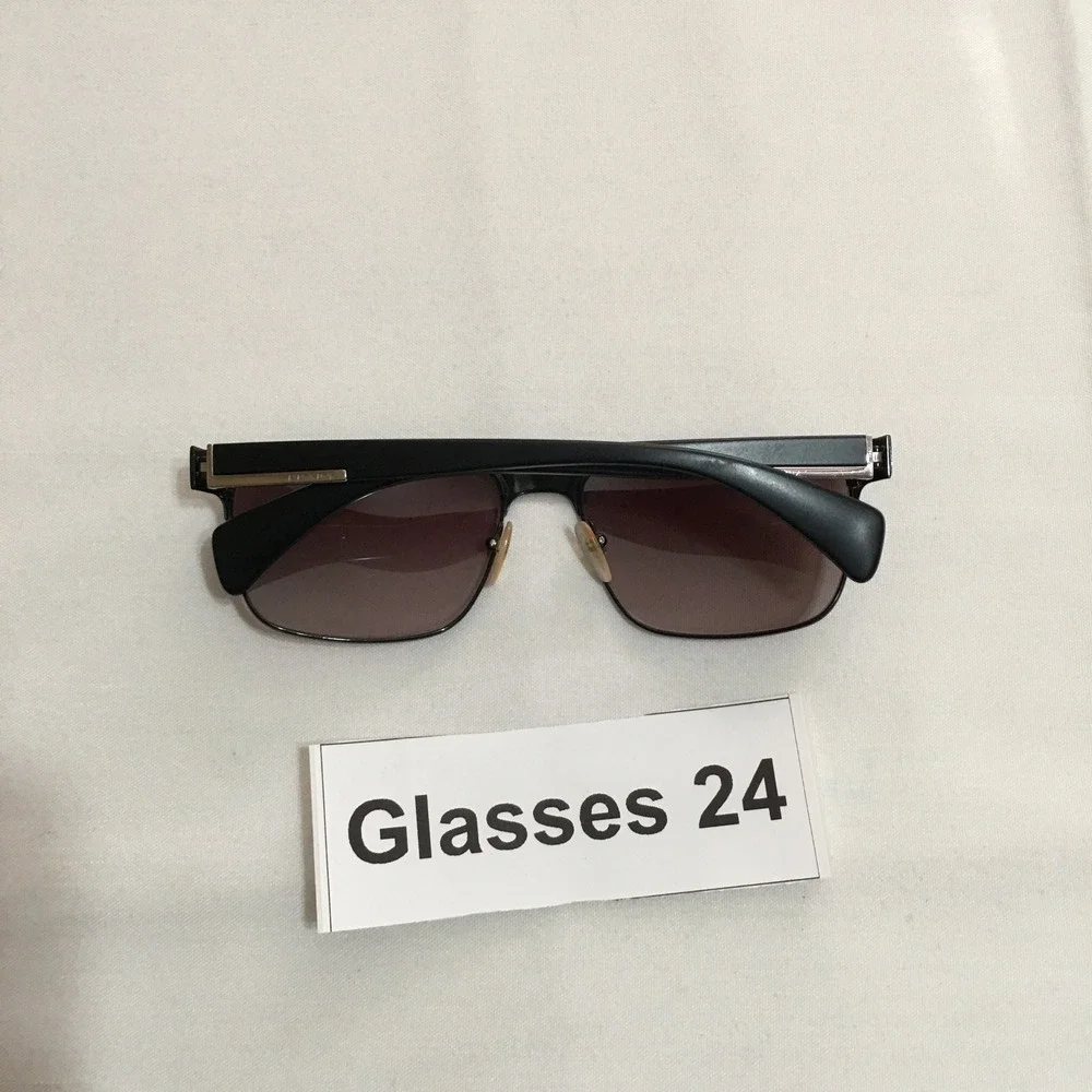 Prada Sunglasses Mens One Size Black Polarized Rectangular SPR 51O
